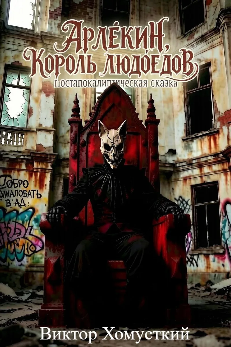 Обложка книги «Арлекин, король людоедов» — Виктор Хомутский